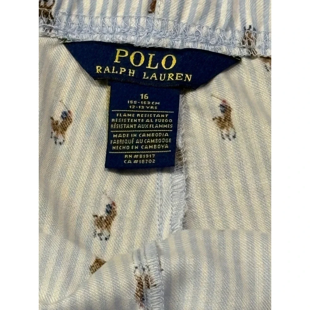 Polo Ralph Lauren Blue Pajama Shorts Kids 16